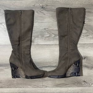 Impo Stretch NWOT tall wedge boot